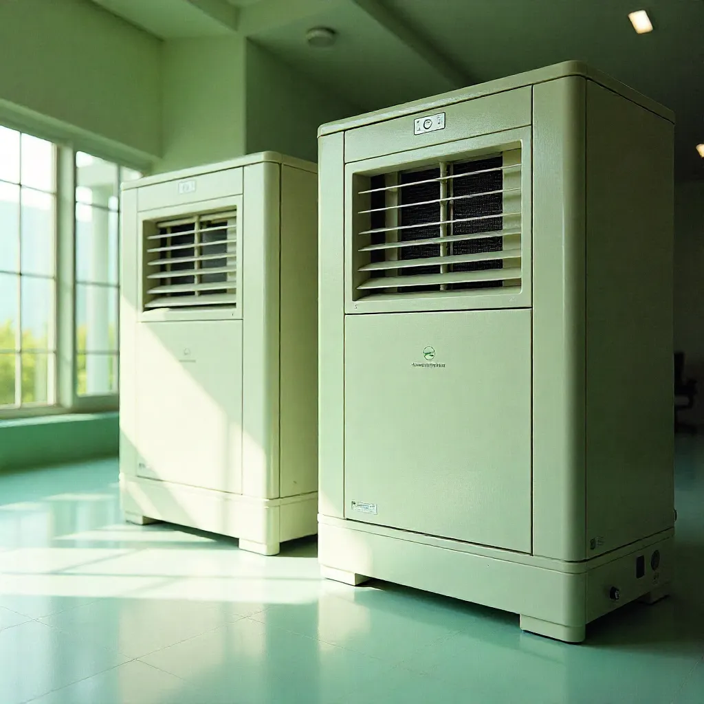 Natural indoor environment with balanced humidity